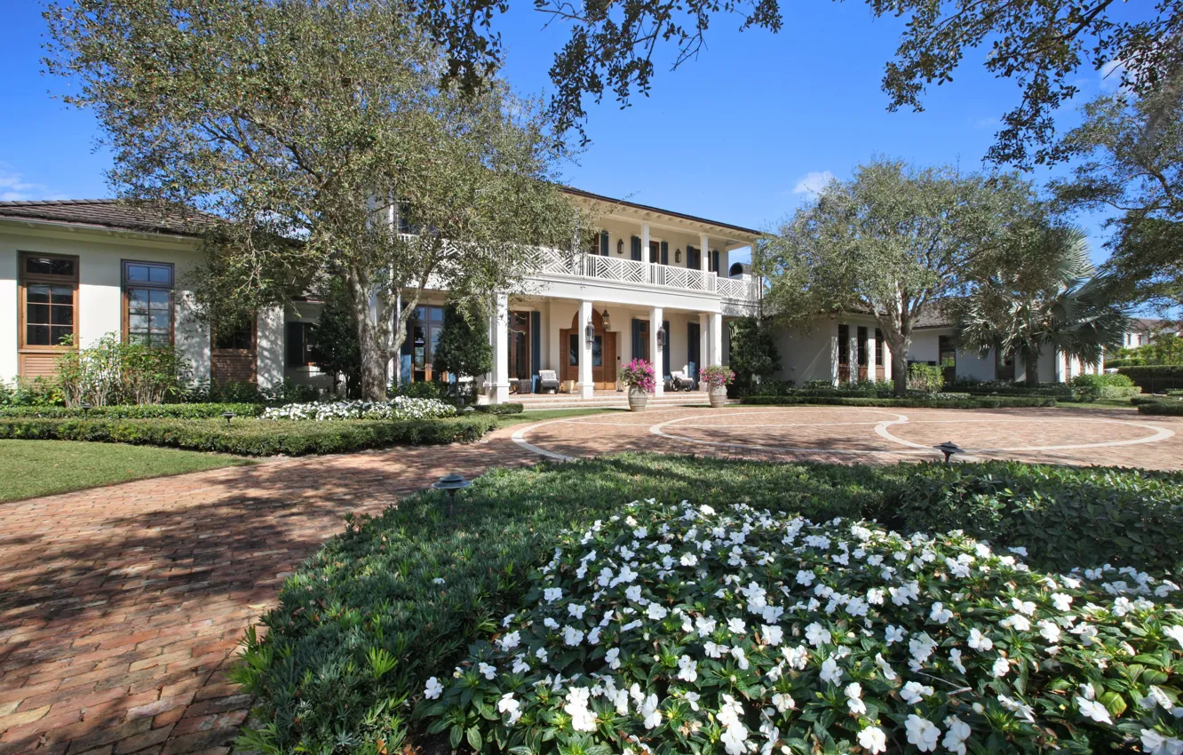 Photo wallpaper flowers, lawn, FL, farm, Florida, Wellington