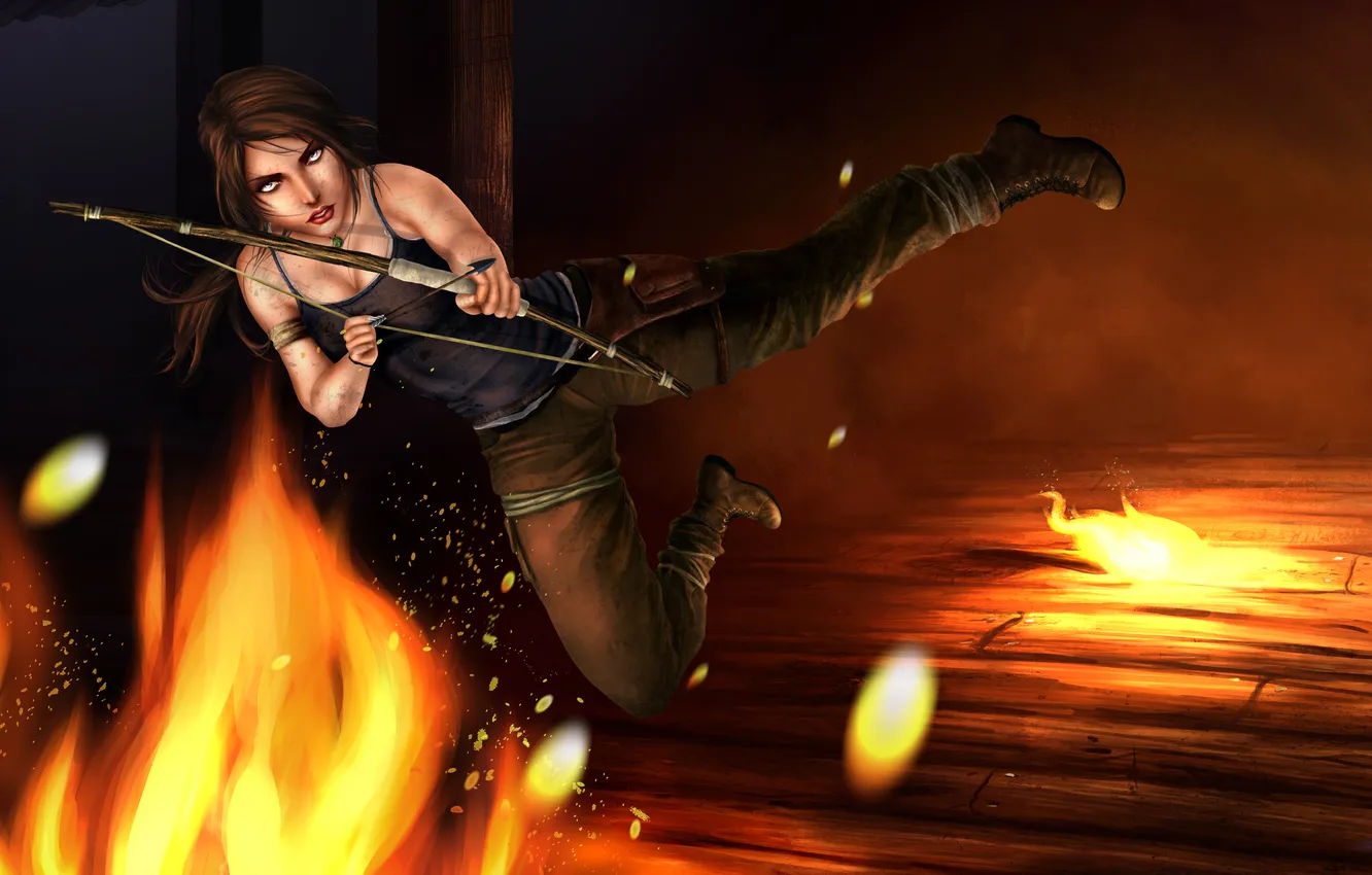 Photo wallpaper girl, Lara Croft, Lara Croft, contest, TombRaider