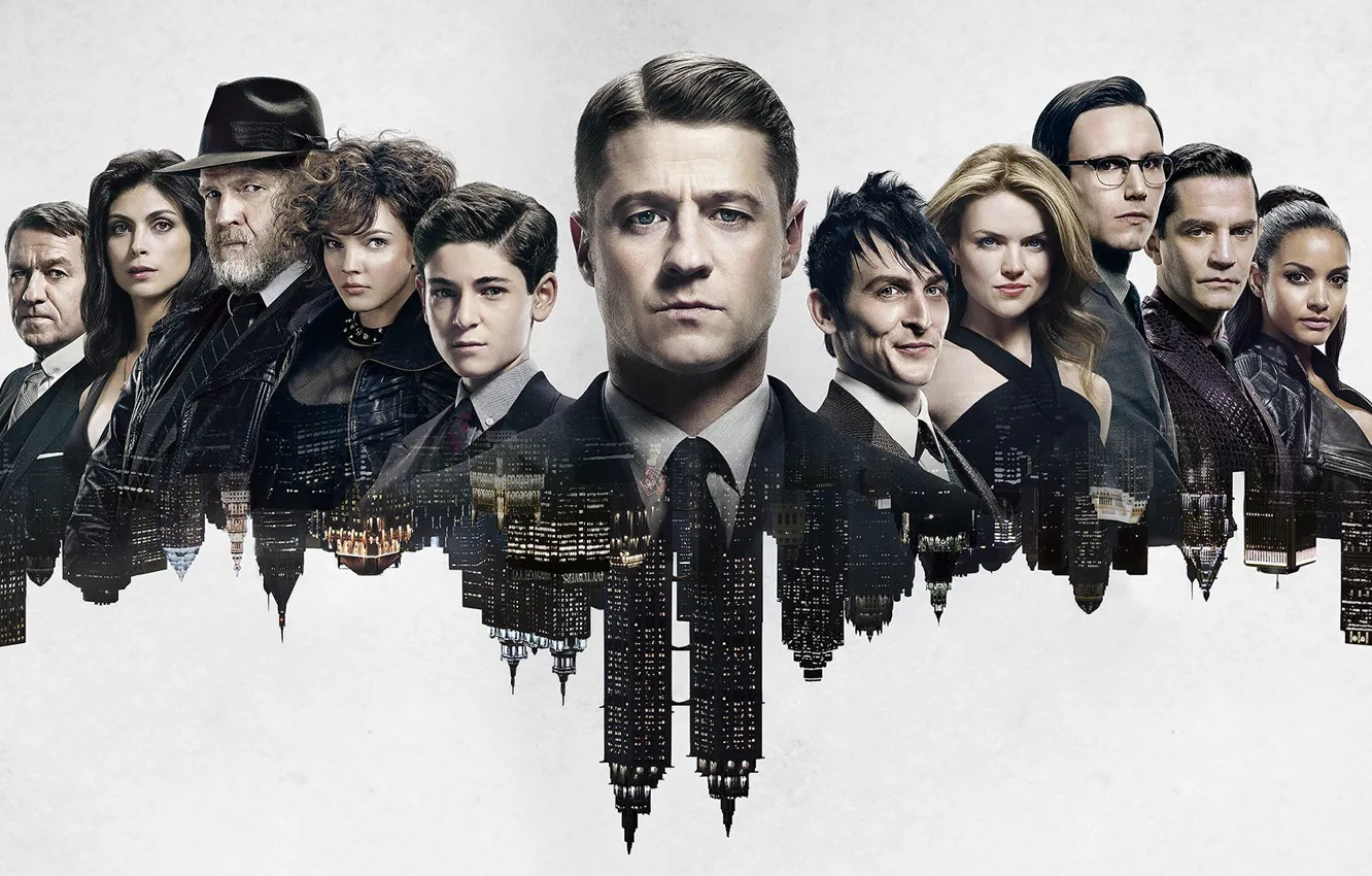 Photo wallpaper Gotham, tv series, James Gordon, Ben McKenzie