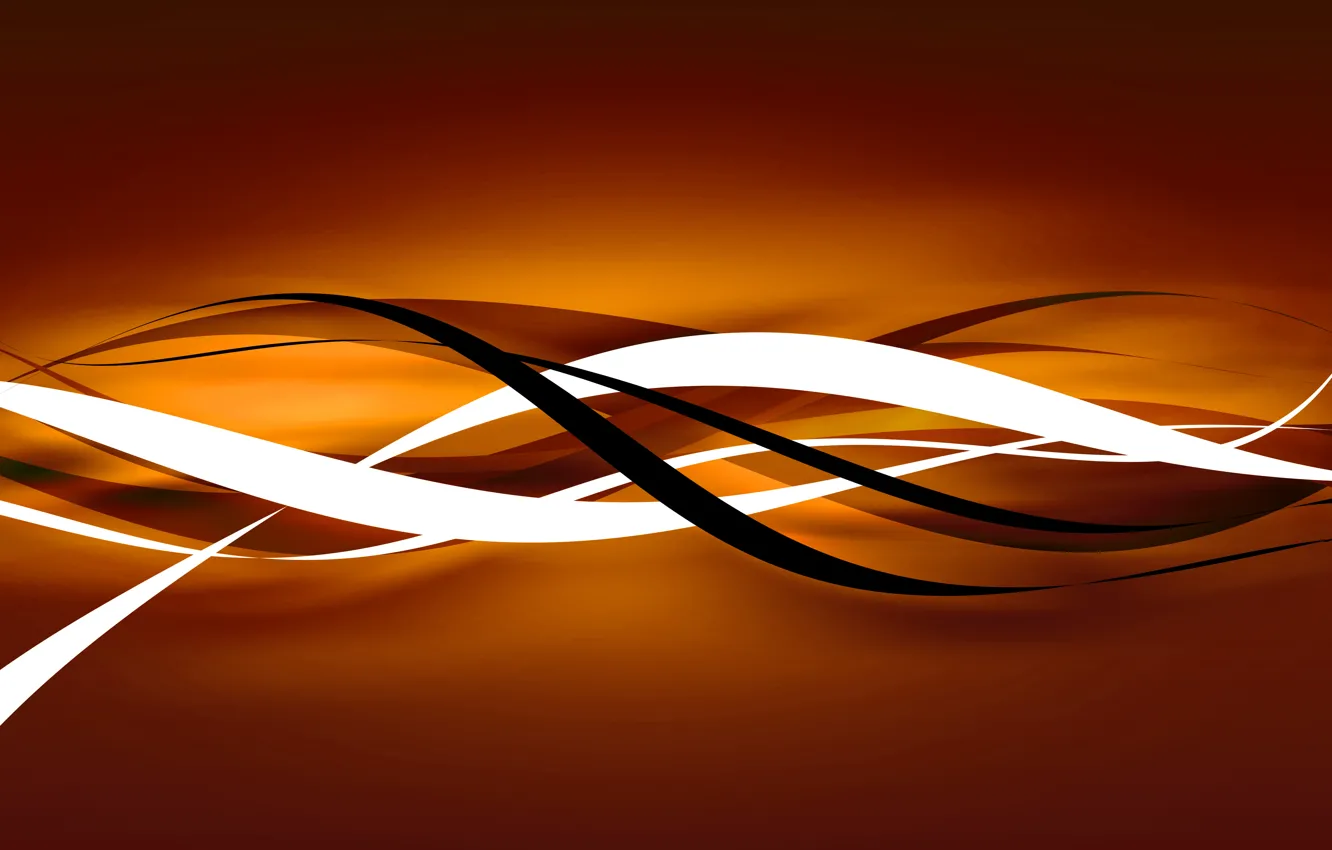 Photo wallpaper line, orange, abstraction