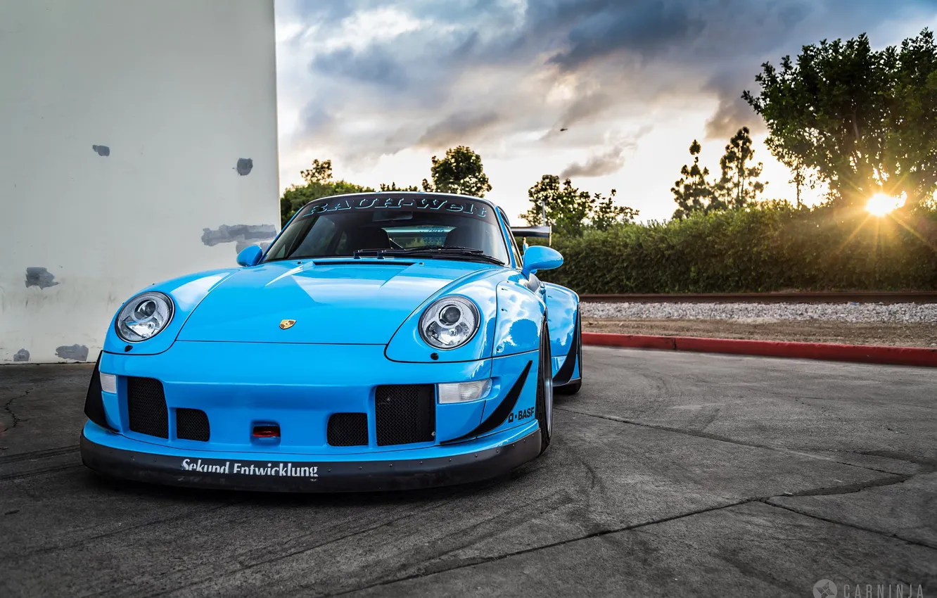 Photo wallpaper Porsche, 993, RWB