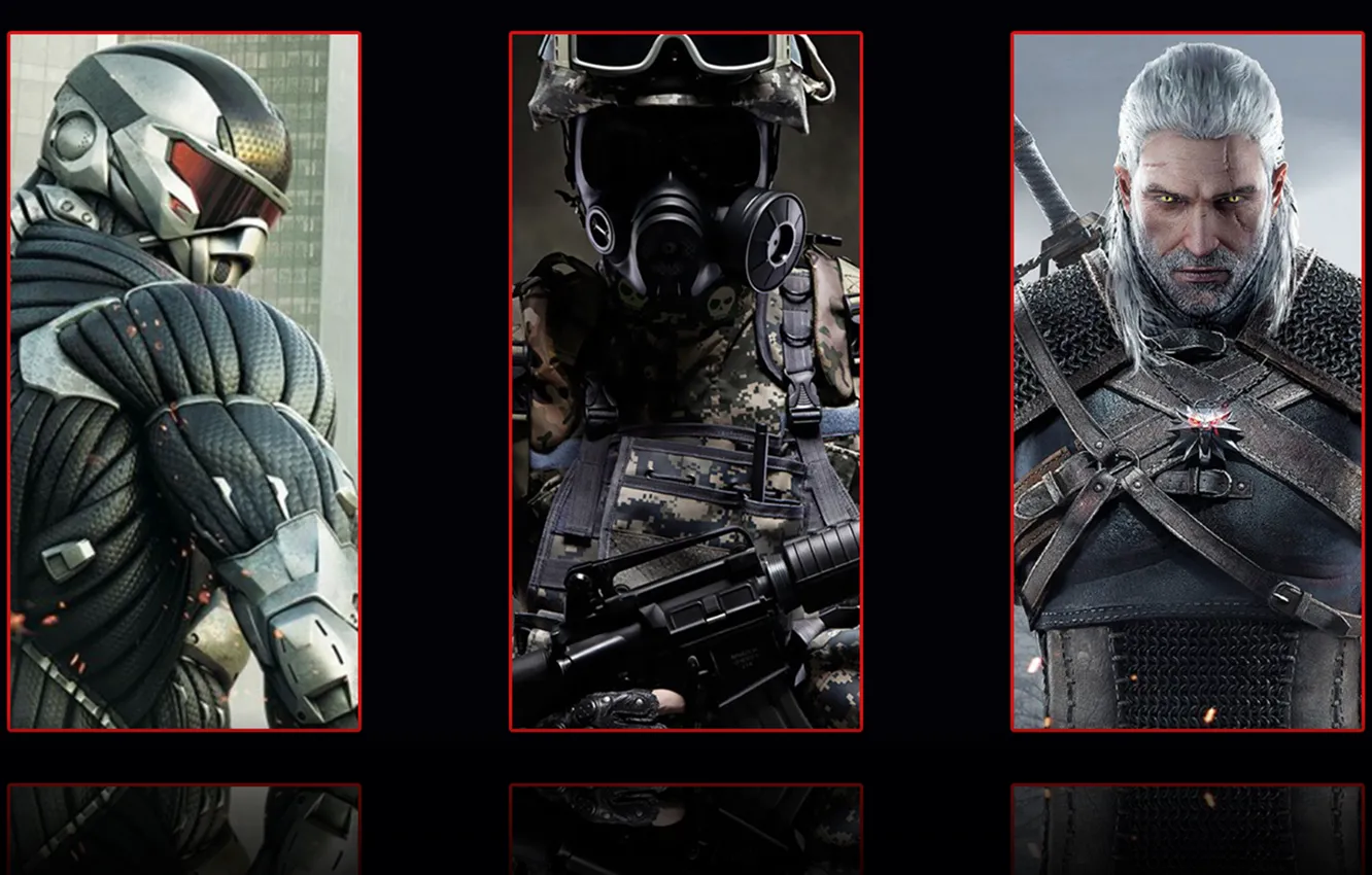 Photo wallpaper Crysis, counterstrike, TheWitcher