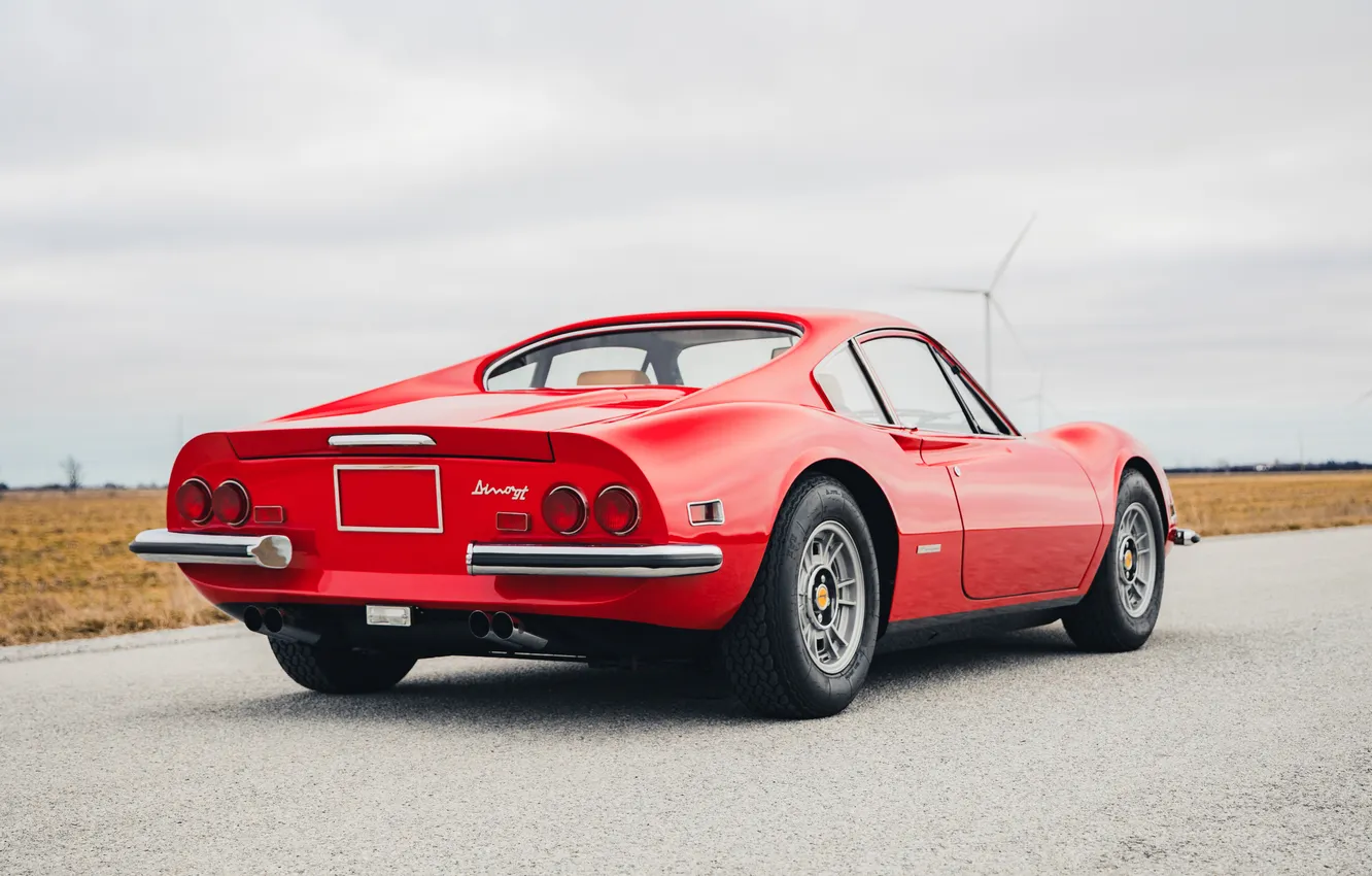 Photo wallpaper Ferrari, 1972, Dino, Ferrari Dino 246 GT