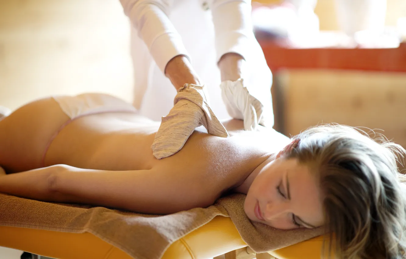 Photo wallpaper fingers, massage, relaxation