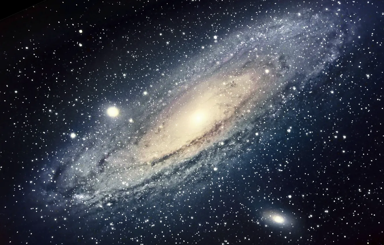 Photo wallpaper space, stars, Andromeda, Galaxy