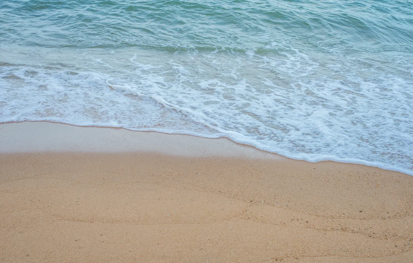 Photo wallpaper sand, sea, wave, beach, summer, summer, beach, sea