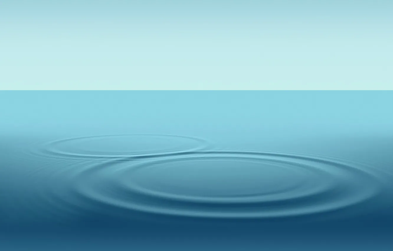 Photo wallpaper water, circles, ruffle, Galaxy Note 2