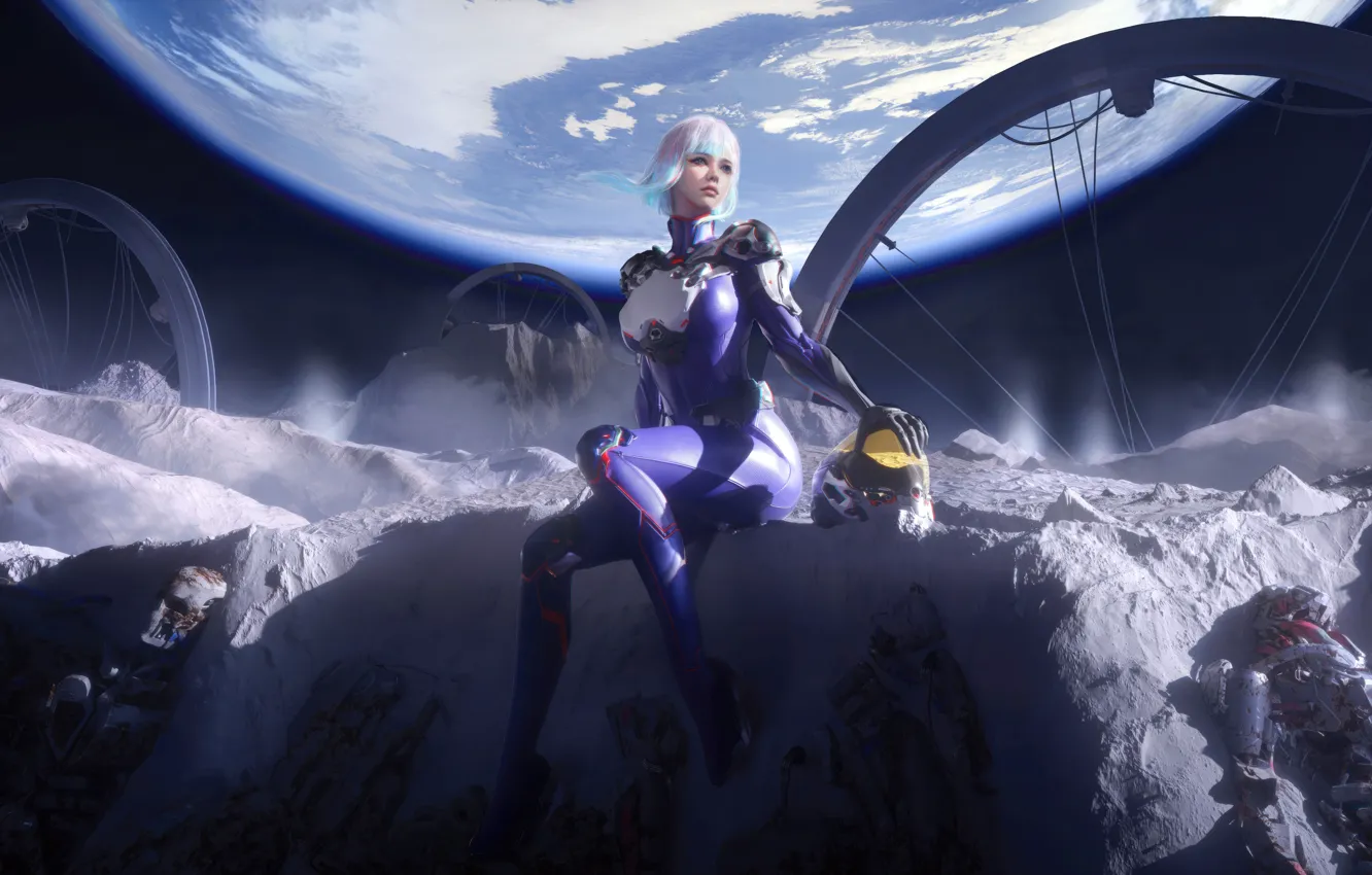 Photo wallpaper Lucy, Cyberpunk, Edgerunners