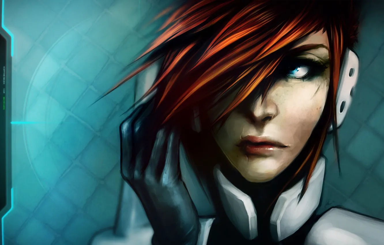 Photo wallpaper girl, game, art, redhead, Skye Autumn, Sanctum