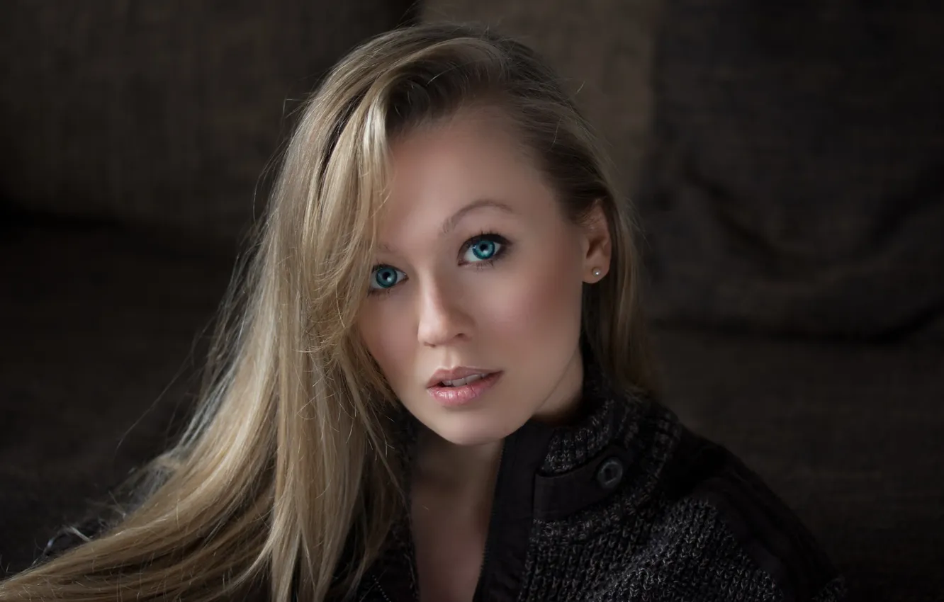 Photo wallpaper look, girl, Anna