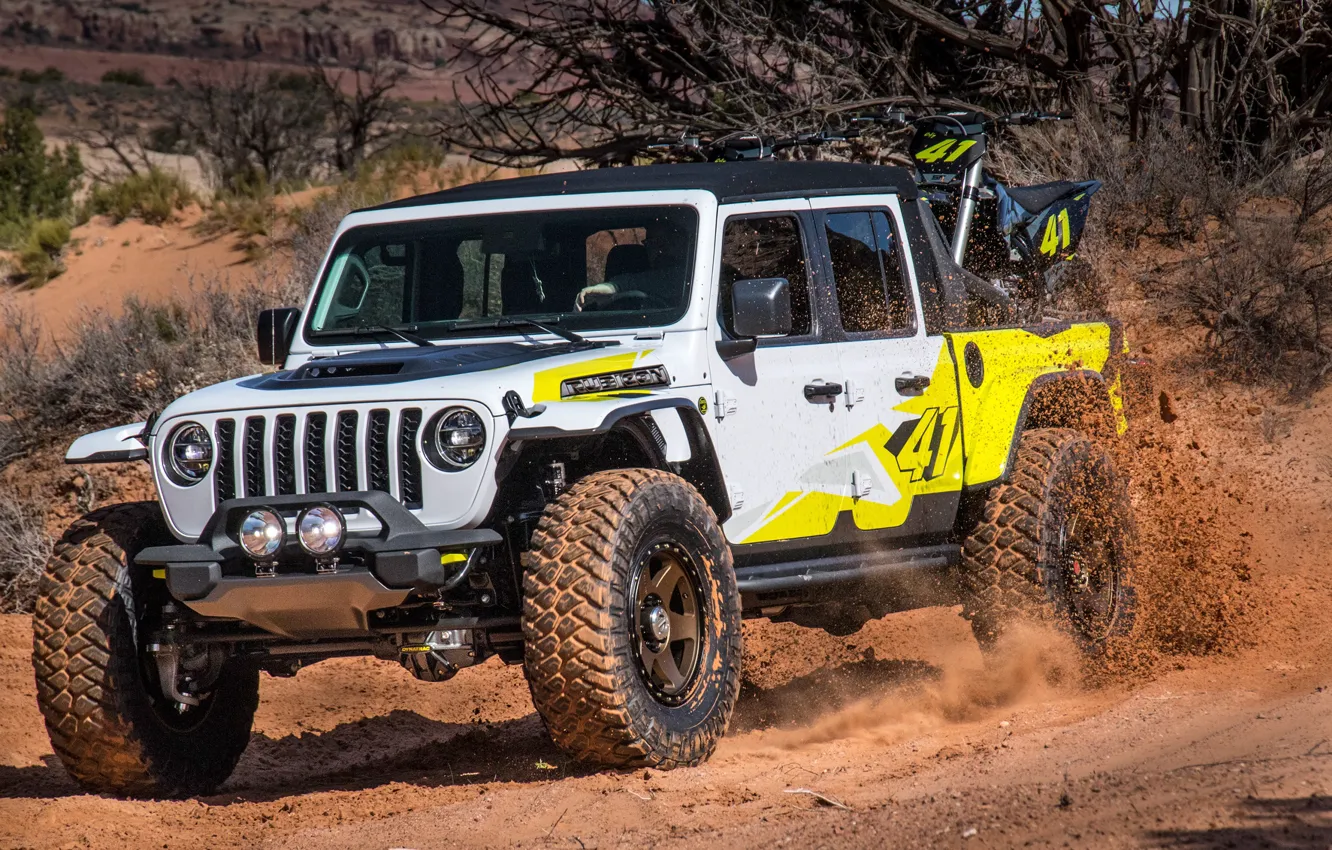 Photo wallpaper Gladiator, Jeep, 2019, Flatbill