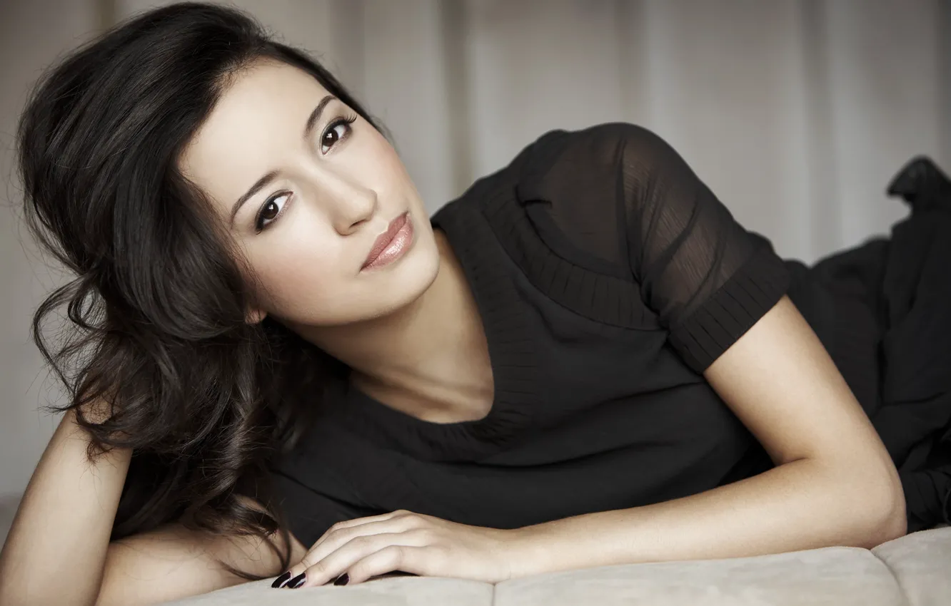 Photo wallpaper girl, actress, brunette, photoshoot, Christian, Serratos