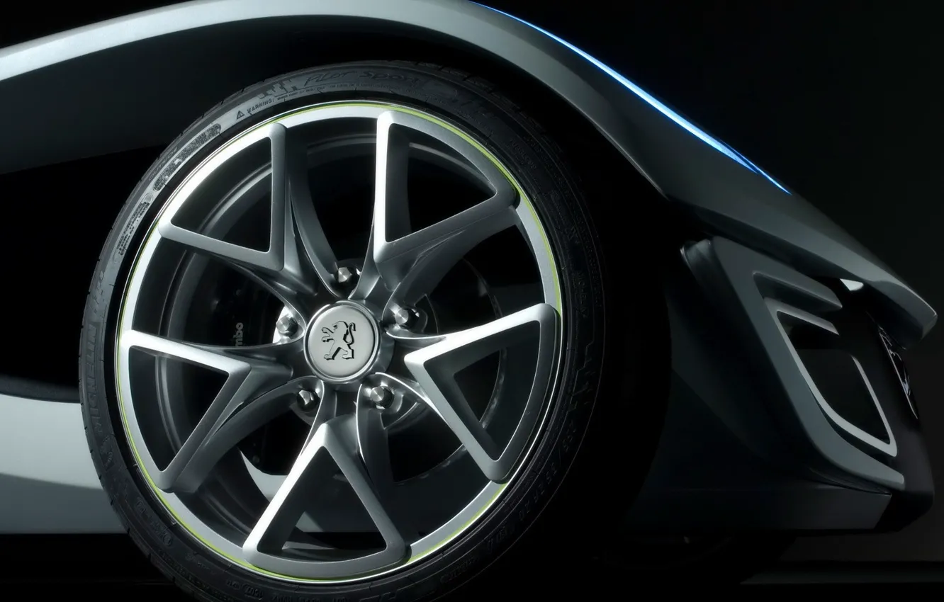 Photo wallpaper wheel, Peugeot, the concept