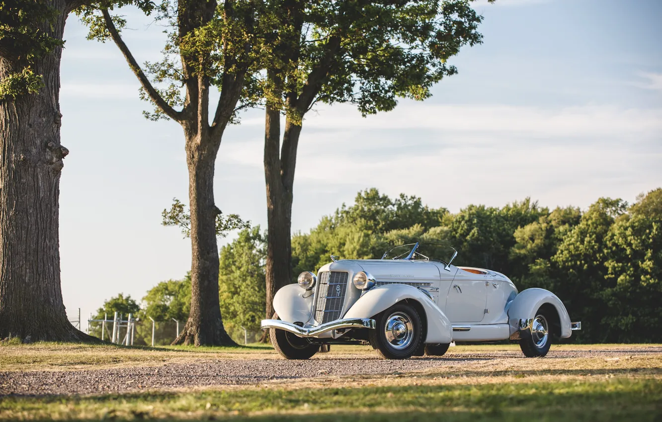 Photo wallpaper car, Classic, eight, American, 1935, Supercharged, Speedster, Auburn