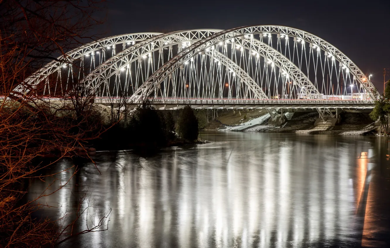 Photo wallpaper Canada, river, bridge, Ottawa, Silver Spring