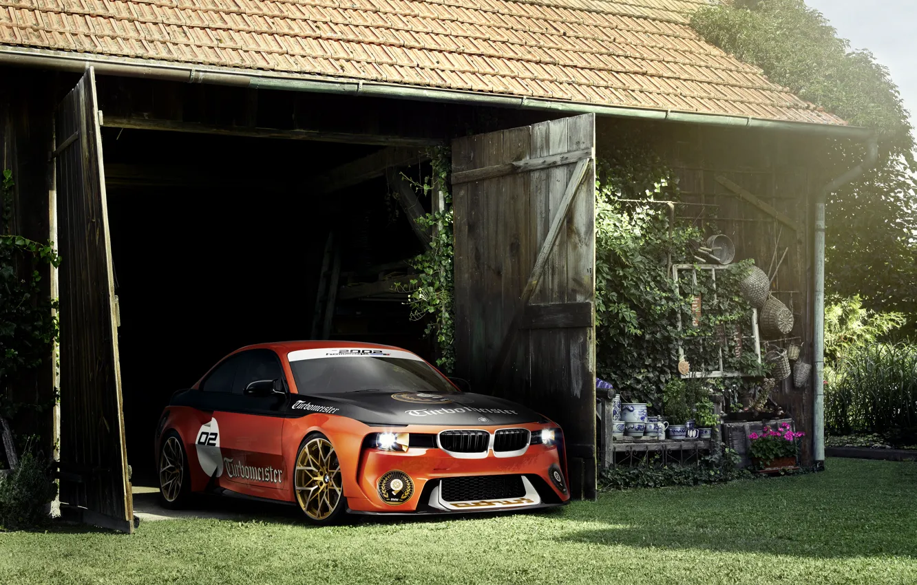 Photo wallpaper Concept, BMW, Tuning, Orange, Car, 2002, Hommage, 2016
