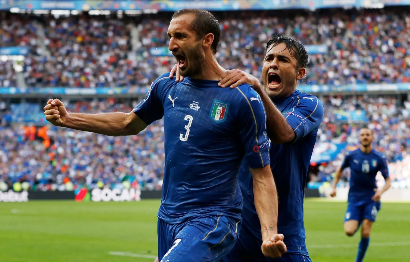 Photo wallpaper football, Italy, player, Italy, France, goal, football, Italian