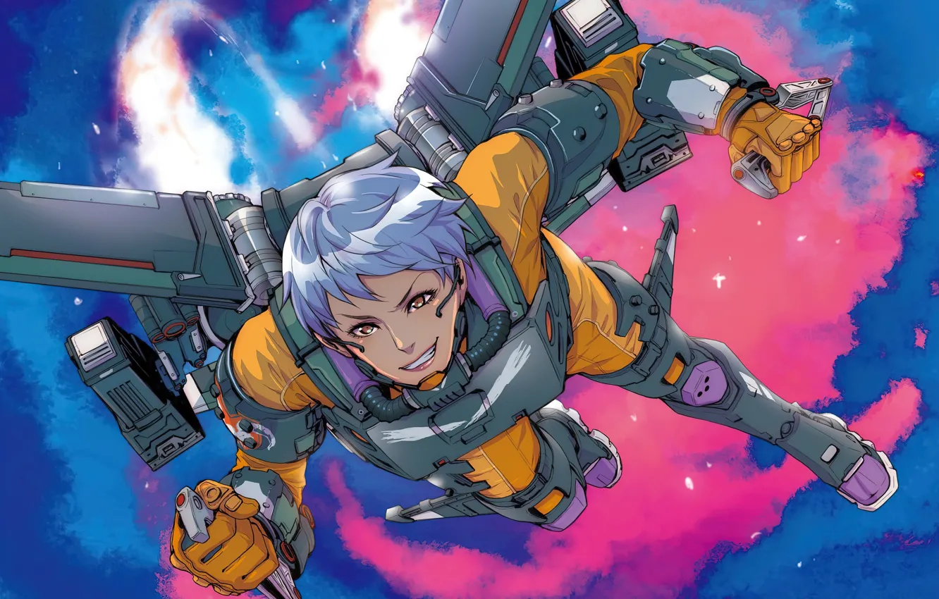 Photo wallpaper Valkyrie, Valkyrie, Game Art, Apex Legends, apex, apex legends art