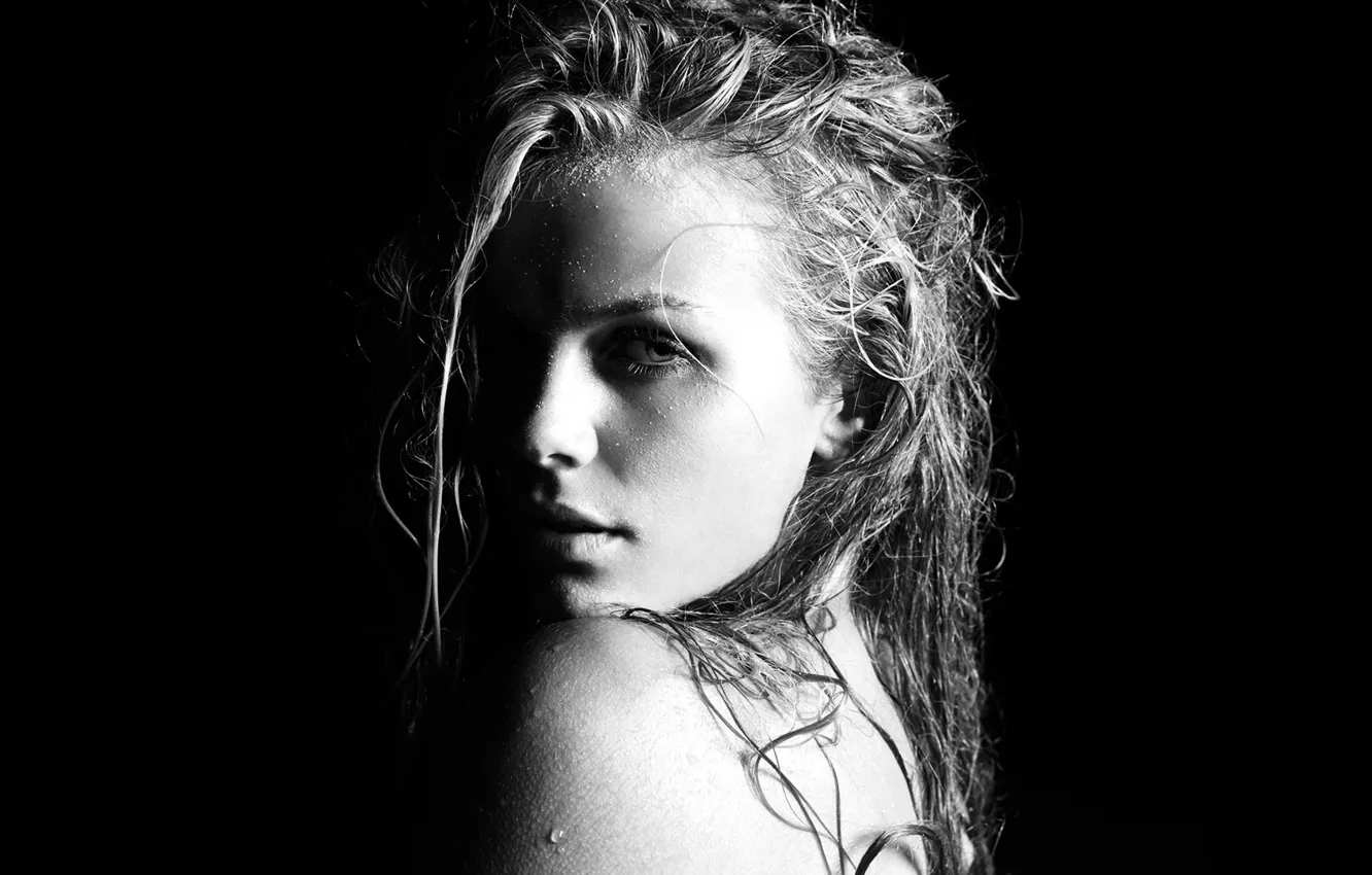 Photo wallpaper Brooklyn, black and white, Decker