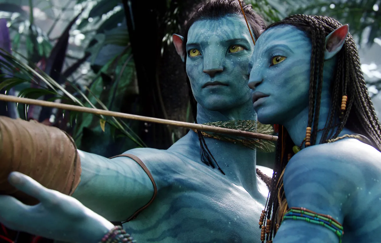 Photo wallpaper avatar, Jake Sully, Neytiri