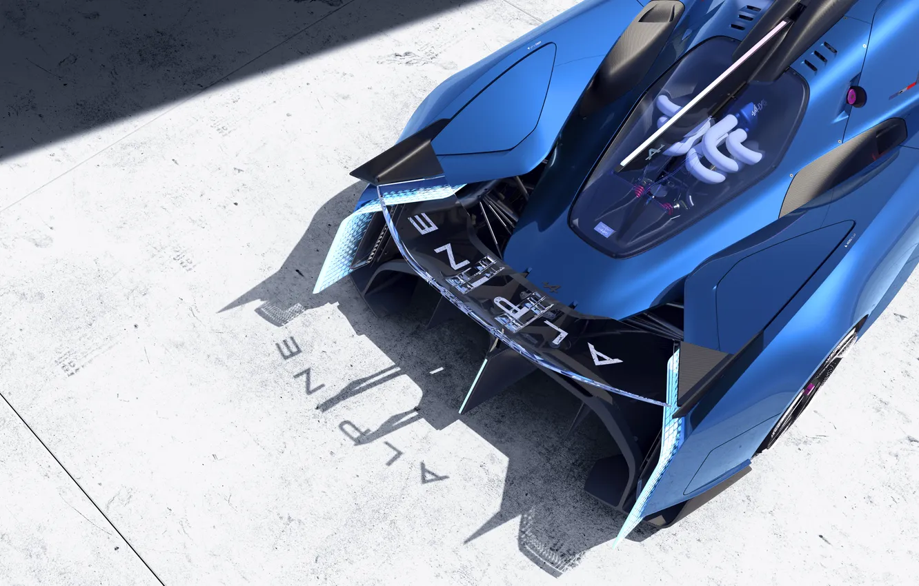 Photo wallpaper the concept car, hybrid, hypercar, Alpine, alpenglow, hydrogen, hydrogen, 2024