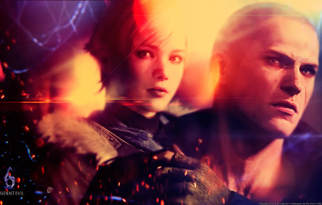 Photo wallpaper Sherry Birkin, Jake Muller, resident evil 6, Jake Muller, sherry Birkin