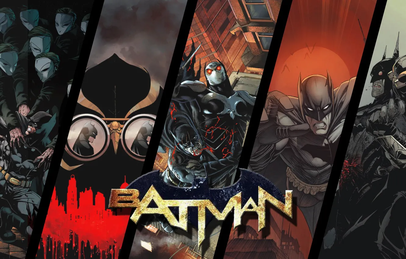 Photo wallpaper Batman, Costume, Hero, Mask, Comic, Claws, Superhero, Hero