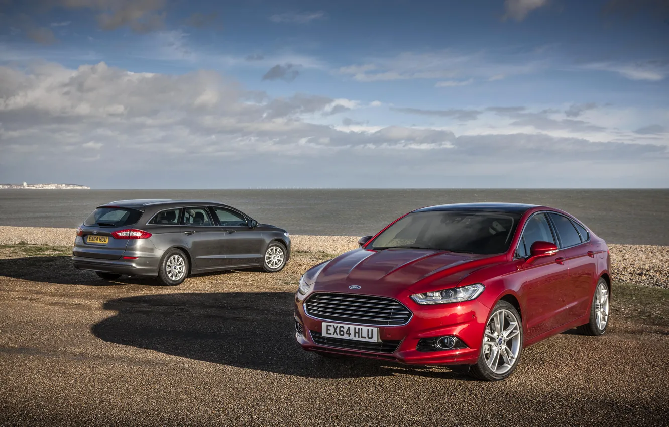 Photo wallpaper photo, Ford, Cars, Two, Mondeo, 2015