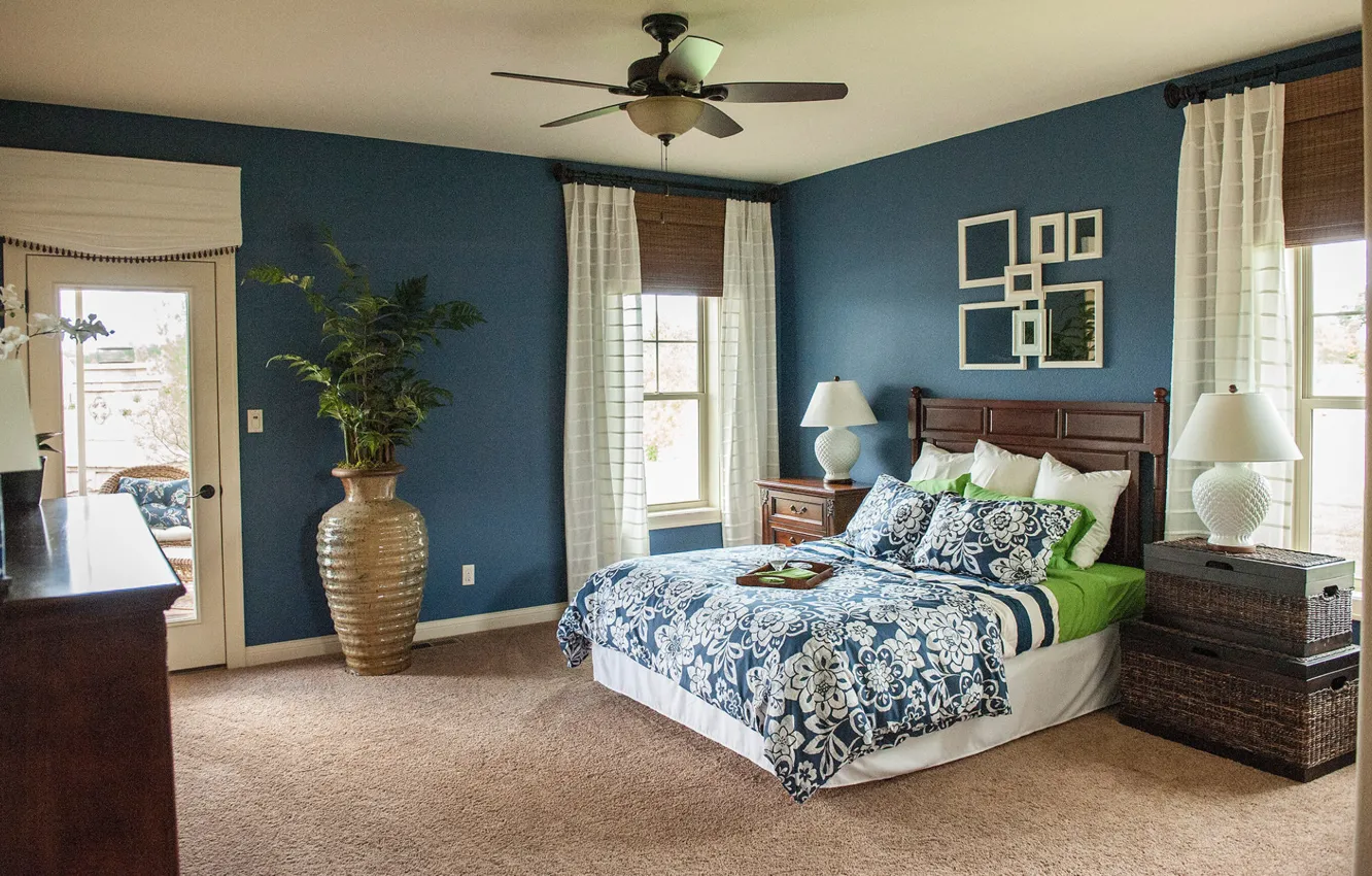 Photo wallpaper room, interior, bedroom, Brooklyn