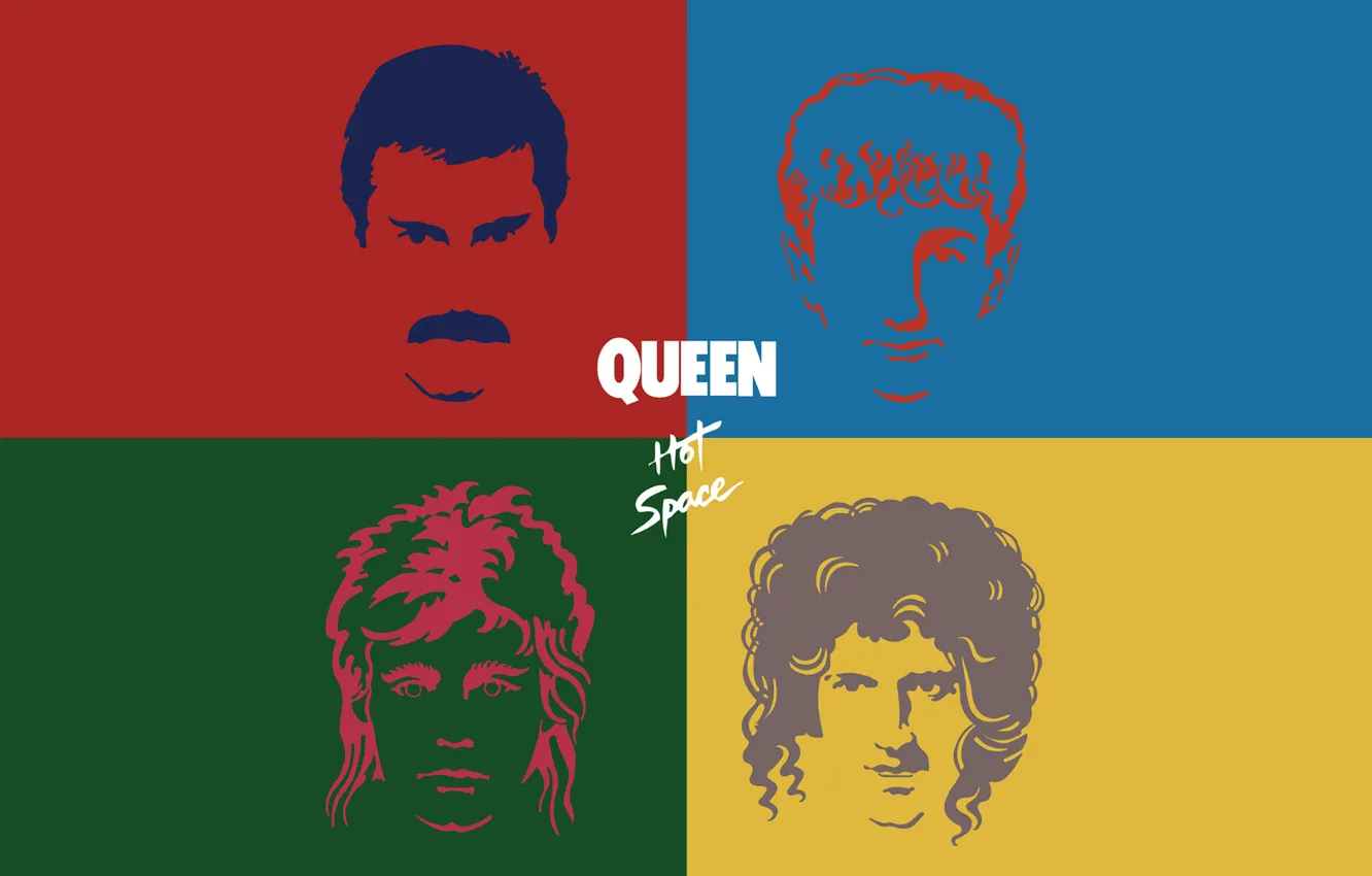 Photo wallpaper Queen, Freddie Mercury, Roger Taylor., Brian May, John Deacon