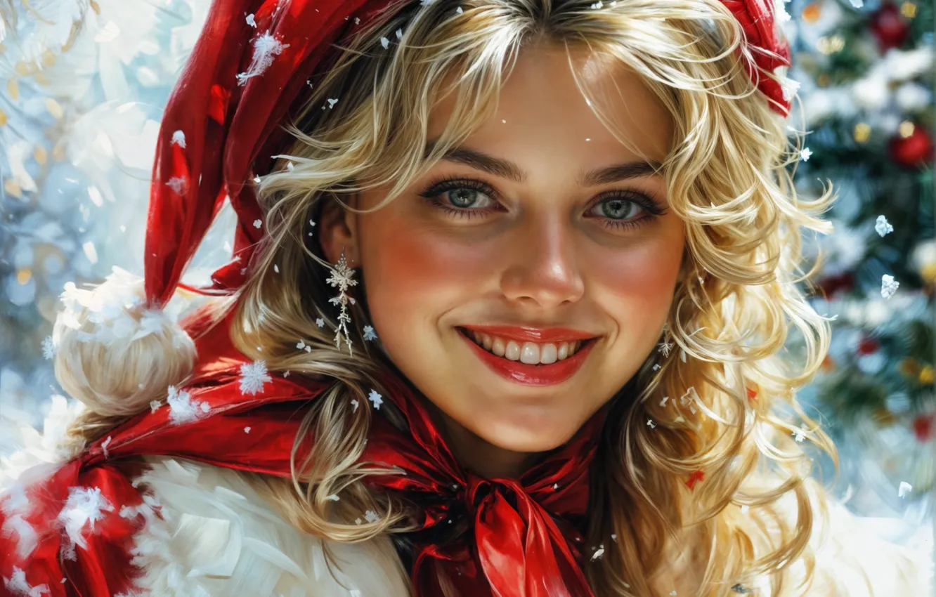 Photo wallpaper beautiful, Blondie, Girl, By Lietuciennica