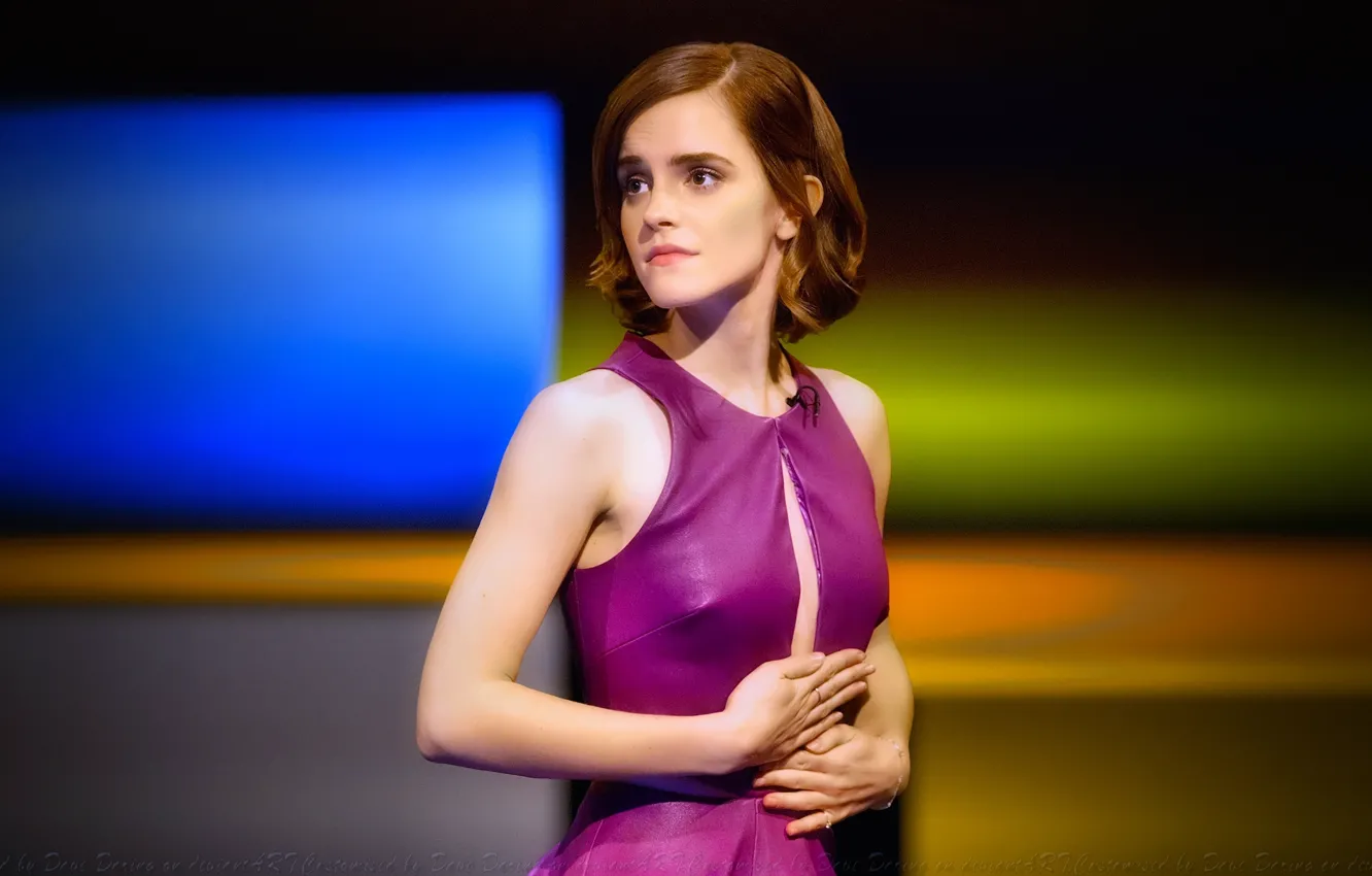 Photo wallpaper Look, Dress, Emma Watson, Celebrity, Emma Watson