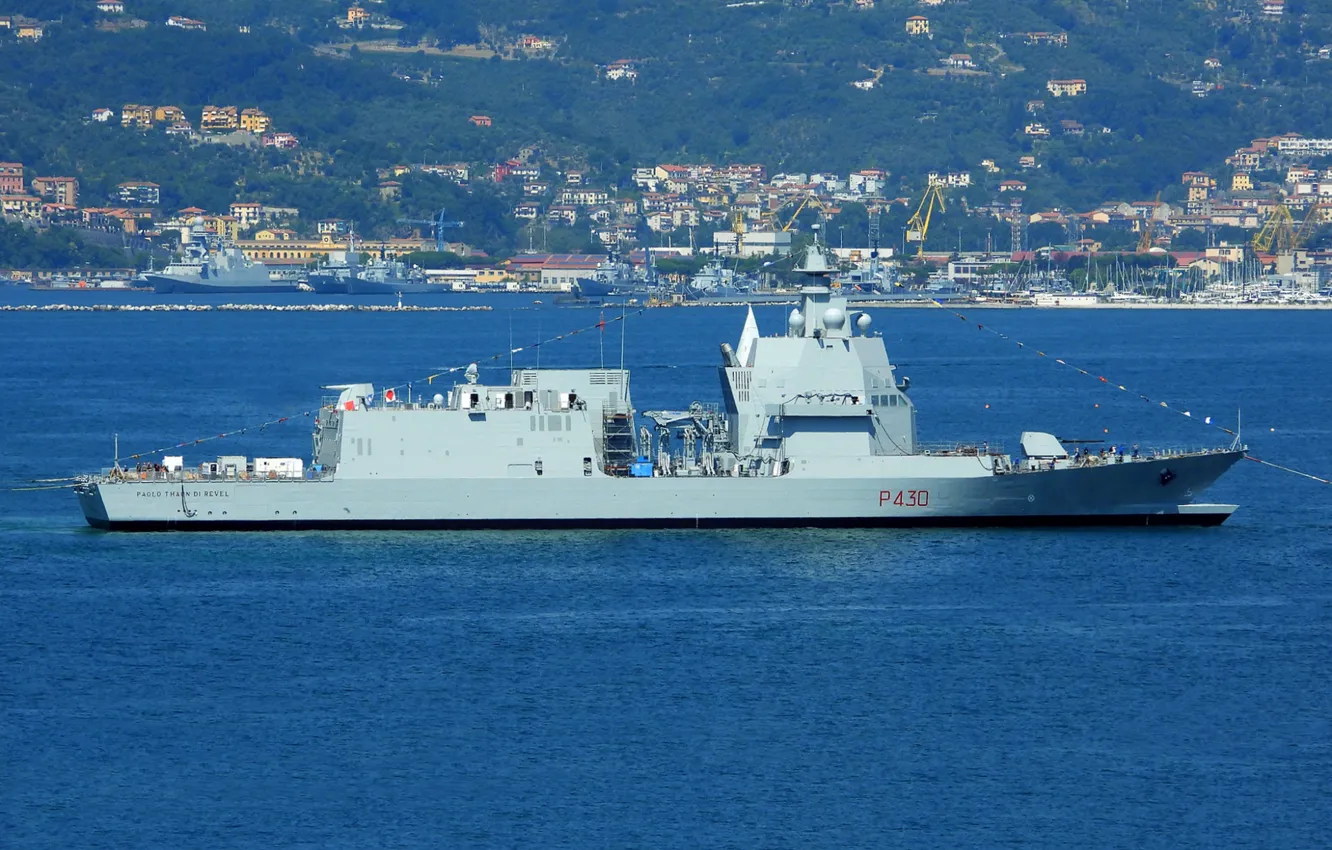 Photo wallpaper Italy, frigate, Paolo Thaon Di Revel
