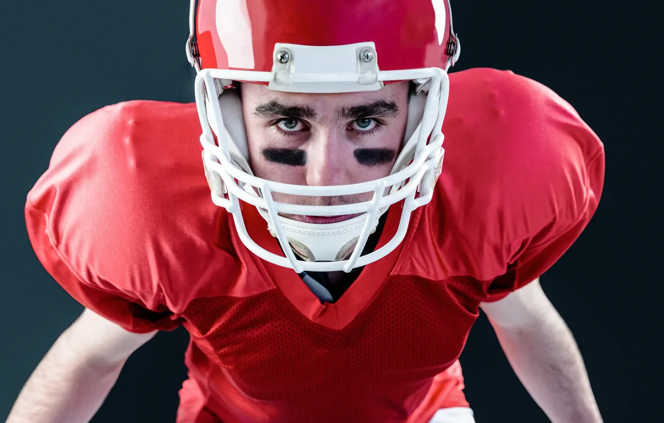 Photo wallpaper look, American football, pearls