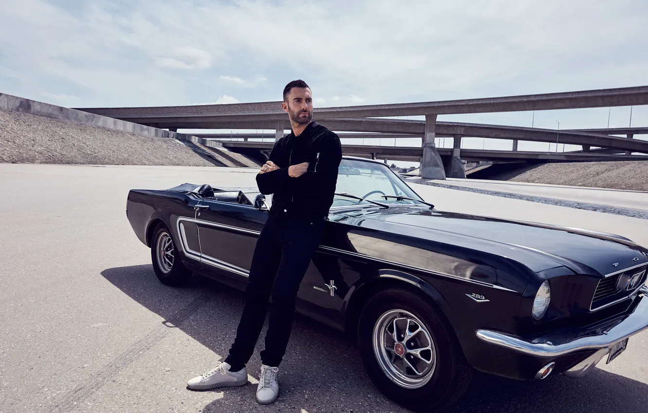 Photo wallpaper auto, bridge, male, Vogue, Adam Levine