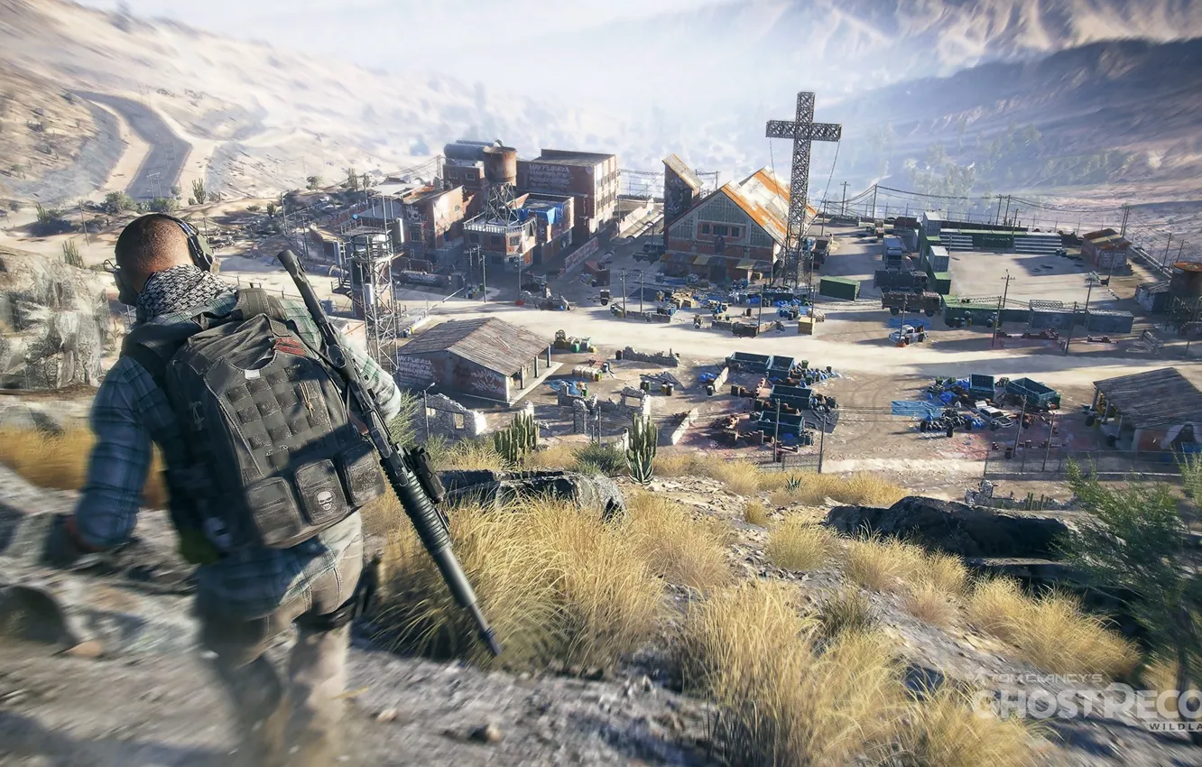 Photo wallpaper weapons, village, soldiers, Ghost Recon Wildlands