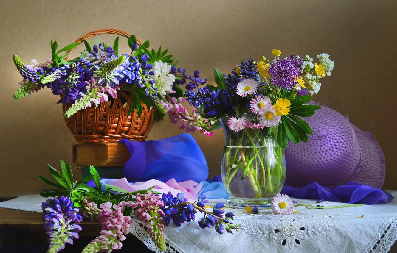 Photo wallpaper summer, flowers, June, Lupin