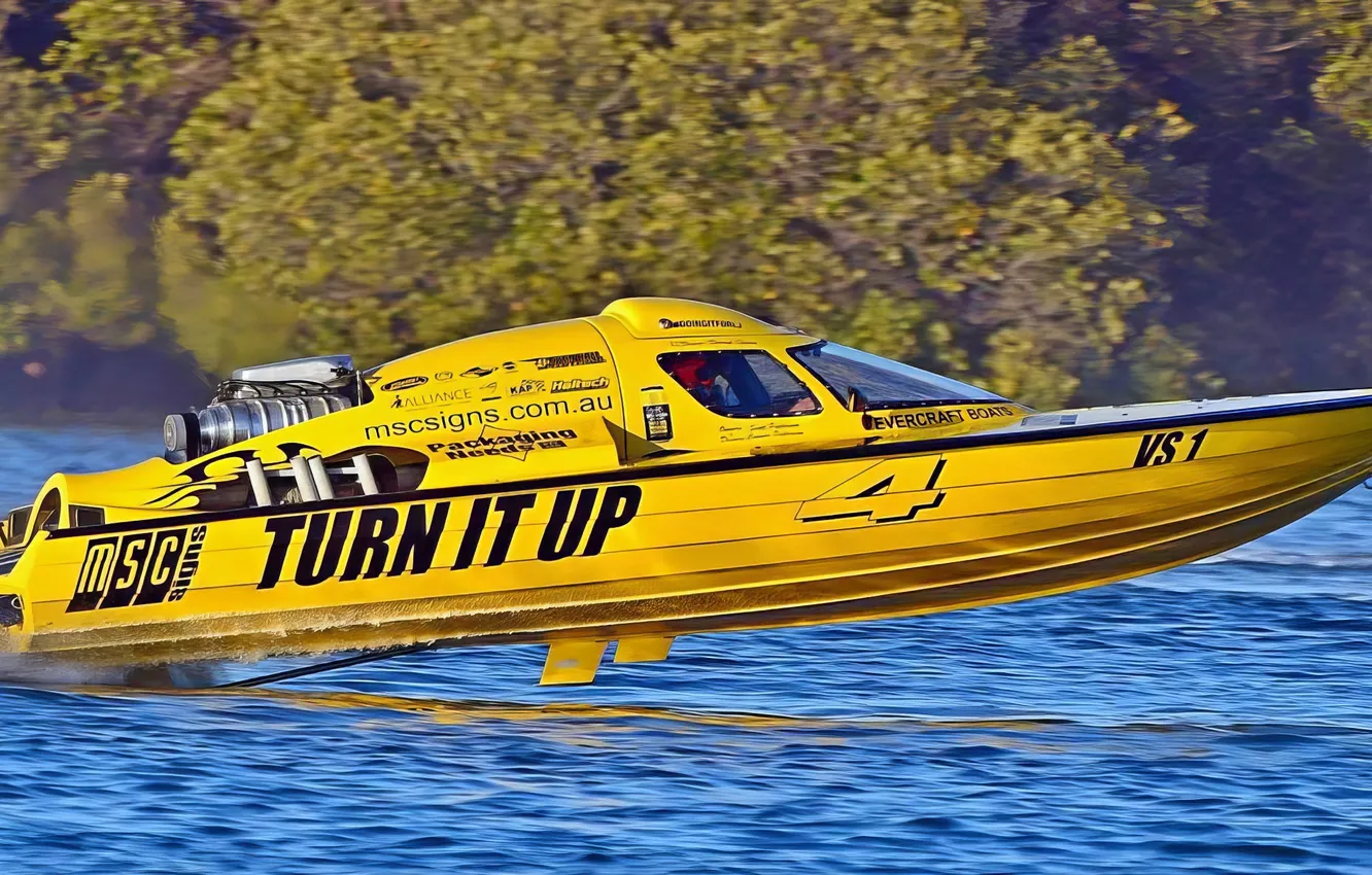 Photo wallpaper race, boat, speed