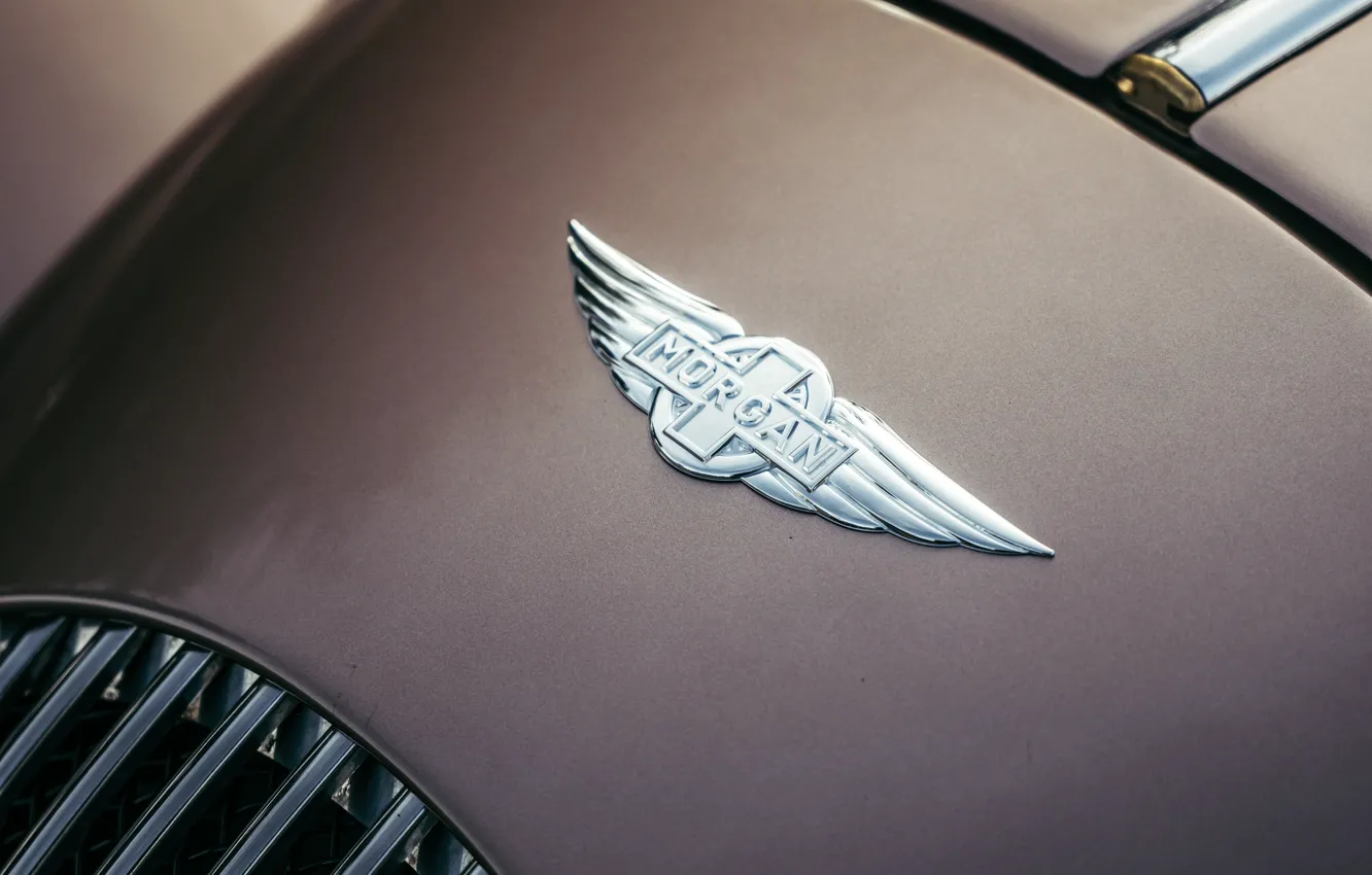 Photo wallpaper logo, Morgan, Plus Four, Morgan Plus Four