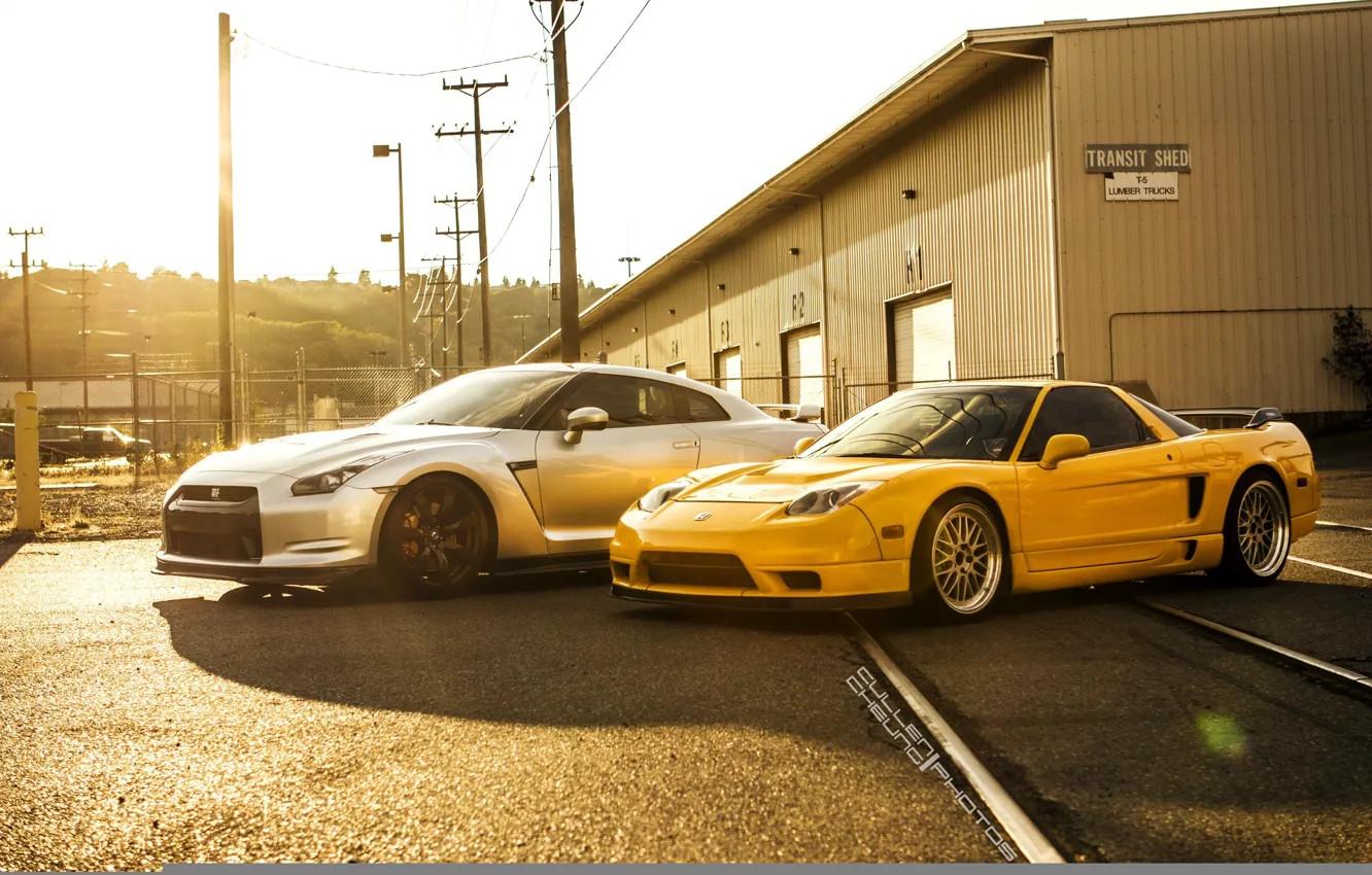 Photo wallpaper GTR, Japan, Nissan, Honda, tuning, power, Turbo, NSX