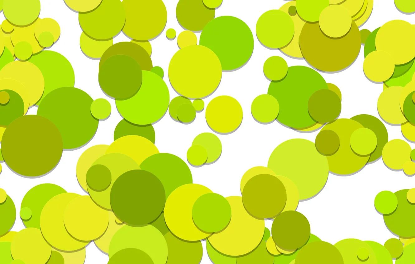 Photo wallpaper circles, abstraction, green, abstract, circles, background, pattern