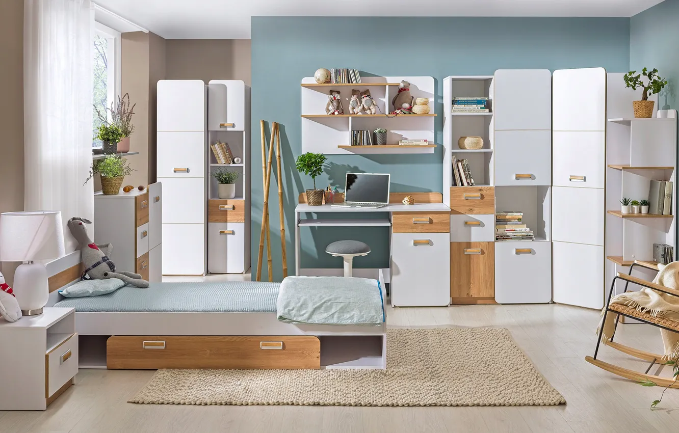 Photo wallpaper design, style, room, toy, interior, bedroom, children's