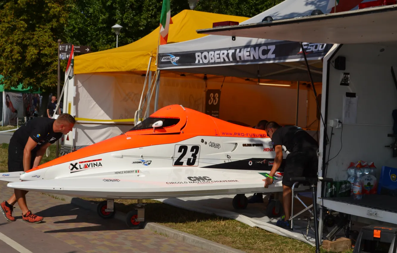 Photo wallpaper race, boat, speed