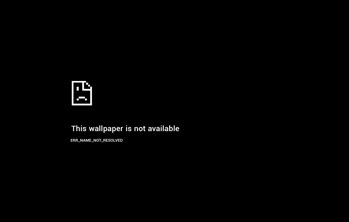 Photo wallpaper minimalism, black background, error, simple background, wallpaper not available, Windows error, page not found