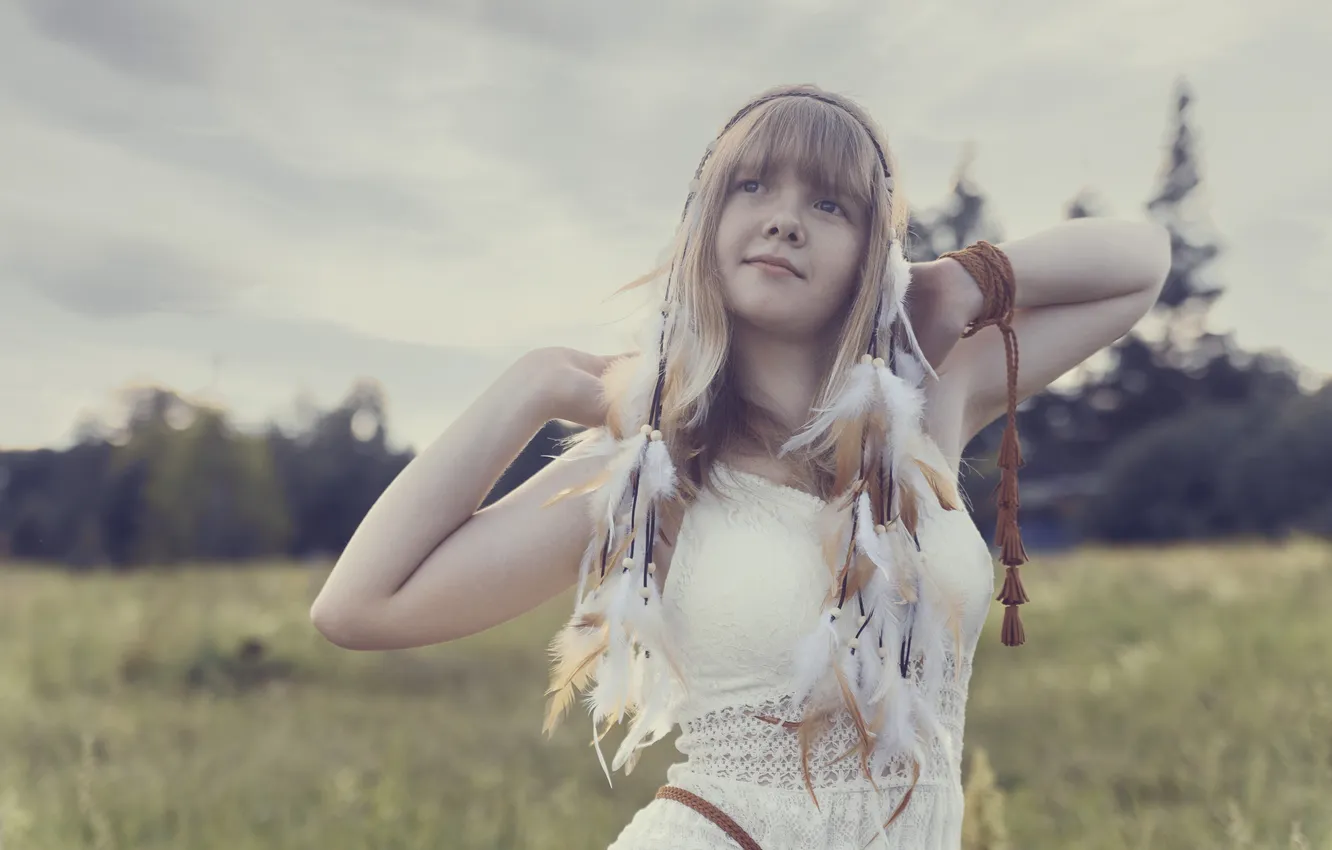 Photo wallpaper girl, nature, Vasilisa, Maxim Mikhailov