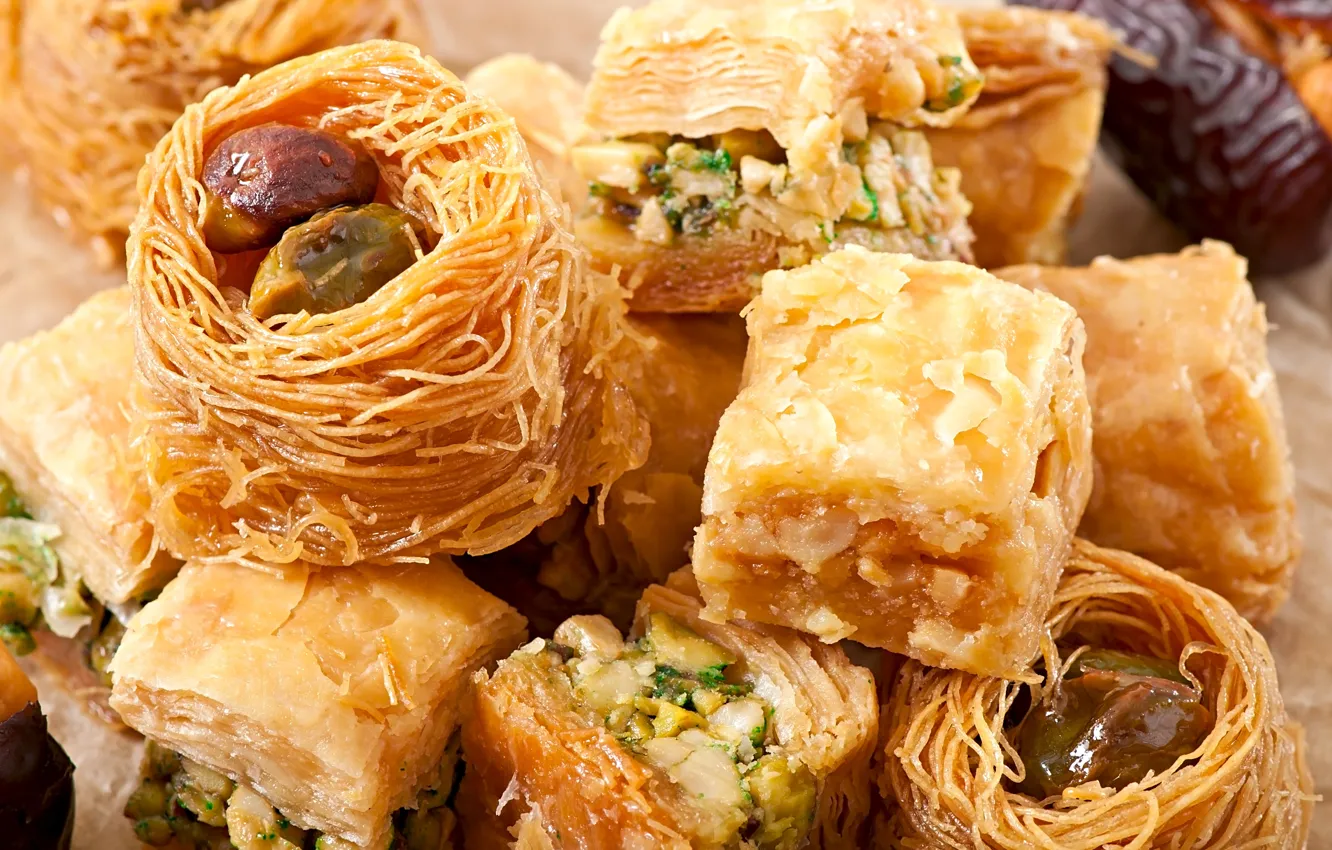 Photo wallpaper sweets, East, baklava