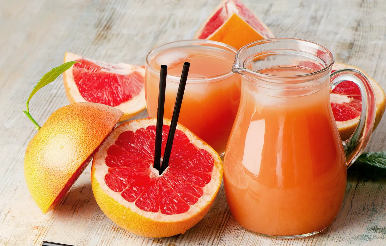 Photo wallpaper juice, drink, grapefruit