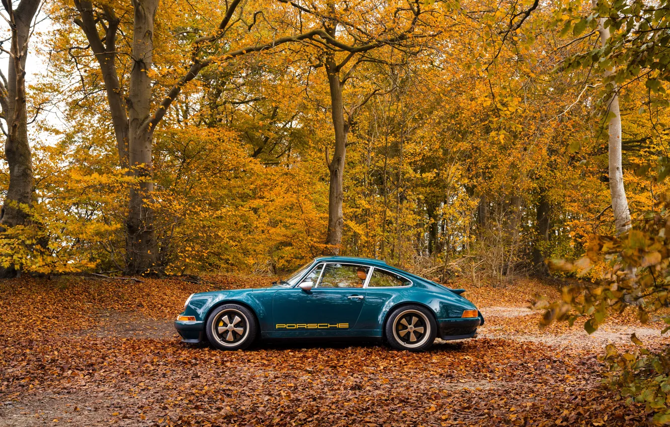 Photo wallpaper car, 911, Porsche, autumn, 964, Theon Design Porsche 911