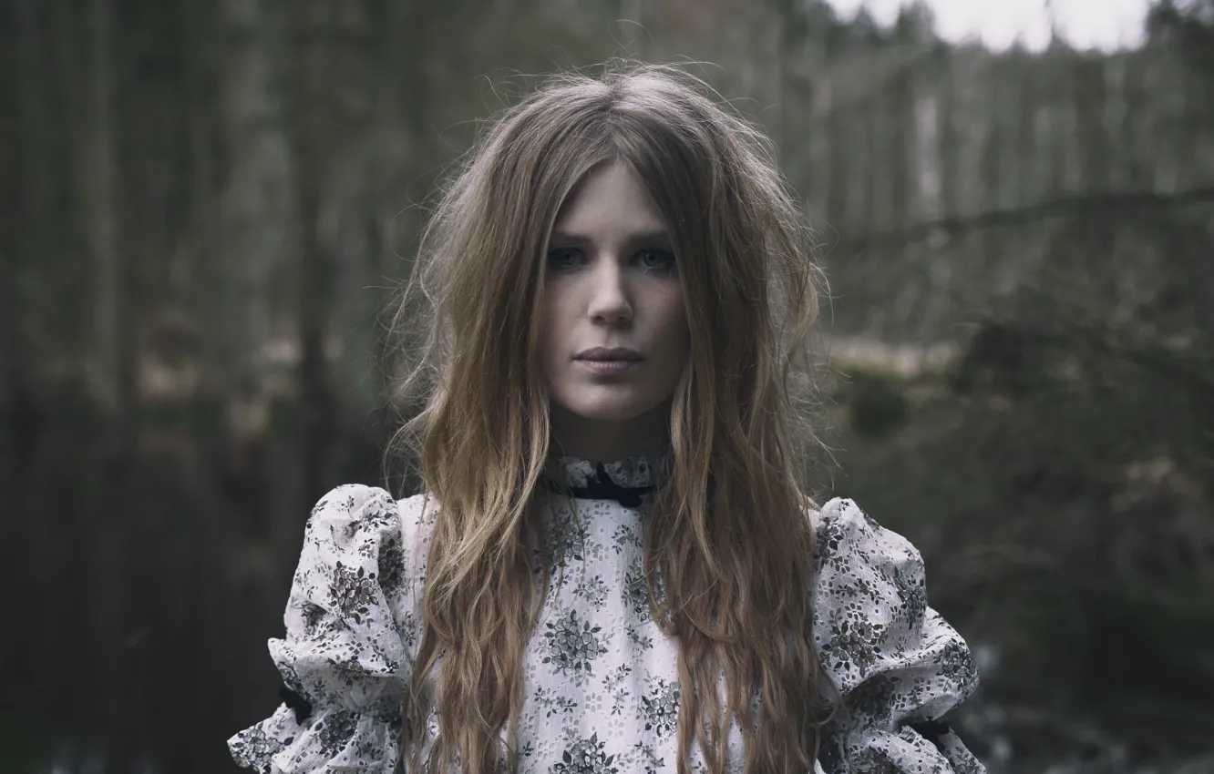 Photo wallpaper black metal, Darkness, nordic folk, Amalie Bruun, black metal, Danish musician and actress, Nordik folk, …