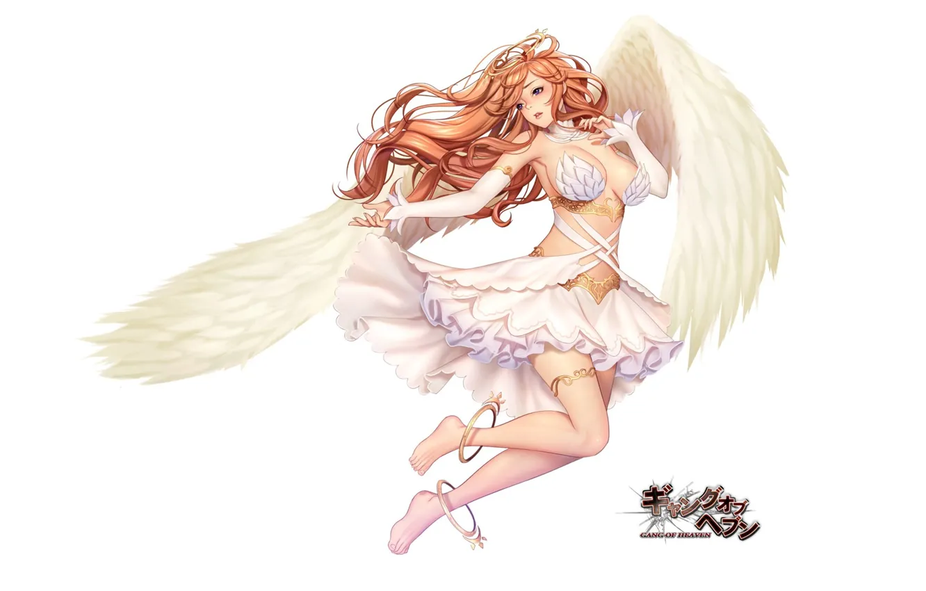 Photo wallpaper girl, wings, angel